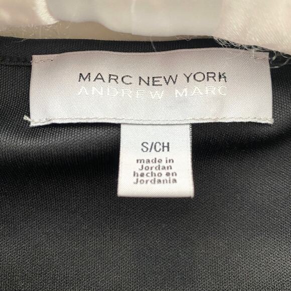 MARC NEW YORK | Andrew Marc Black Eyelet Short Sleeve Blouse | Size Small - Picture 5 of 7